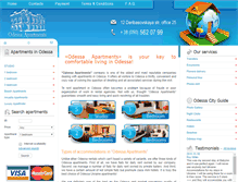 Tablet Screenshot of odessa-apartments.com